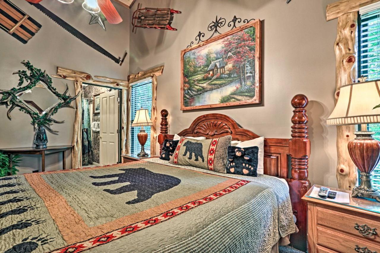 Eclectic Cabin With Hot Tub 1 Mi To Ober Gatlinburg Esterno foto