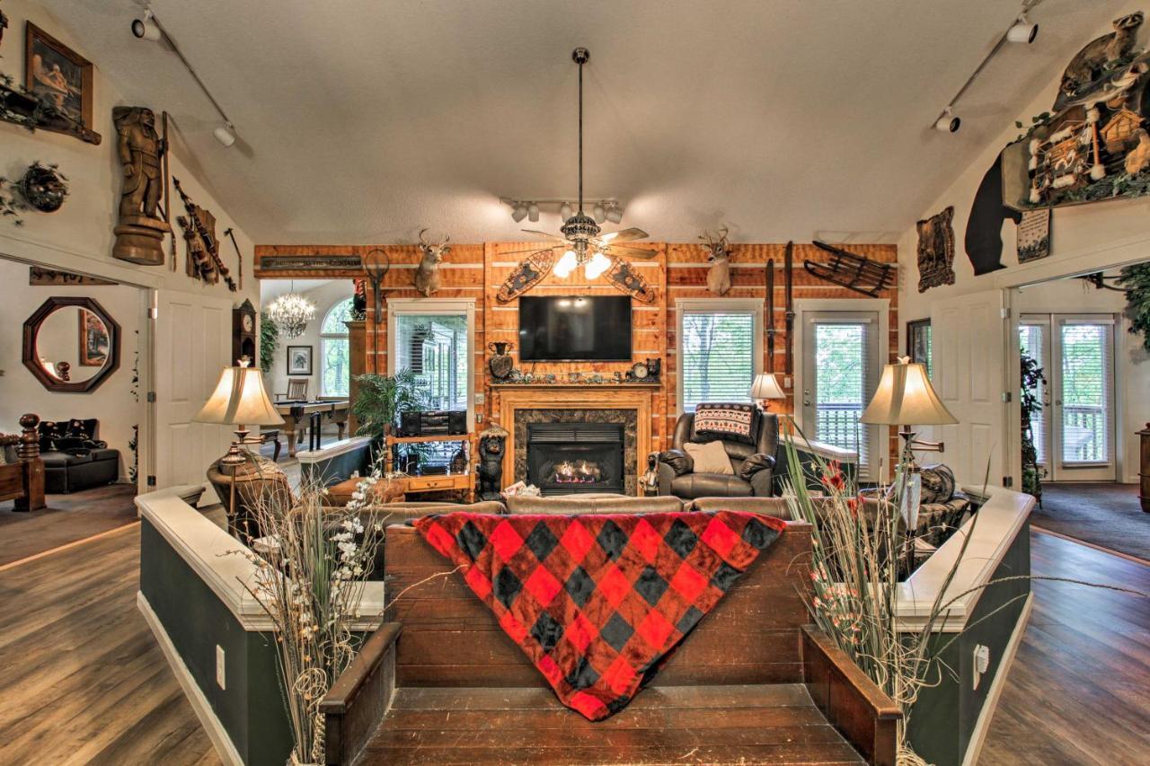 Eclectic Cabin With Hot Tub 1 Mi To Ober Gatlinburg Esterno foto
