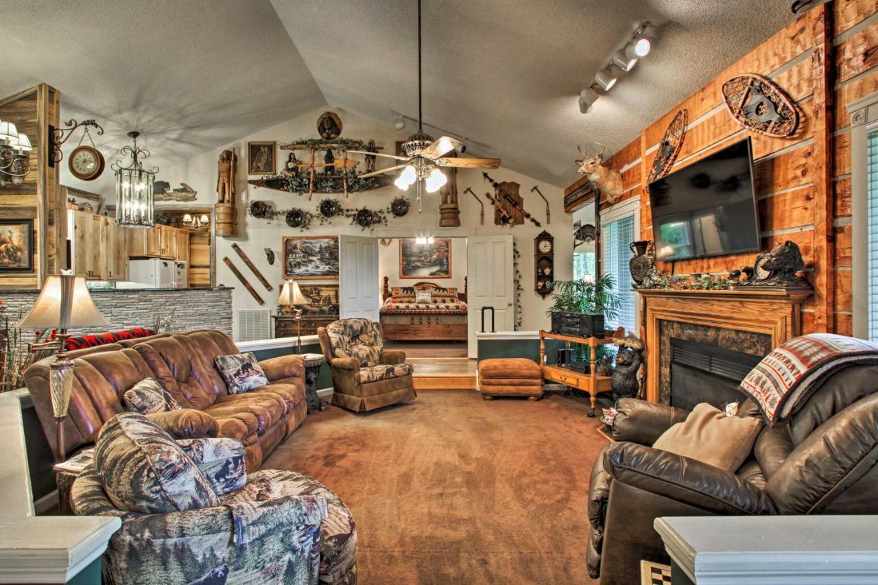 Eclectic Cabin With Hot Tub 1 Mi To Ober Gatlinburg Esterno foto